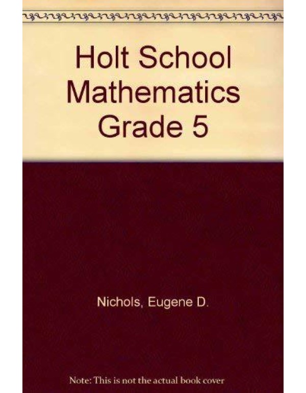 Holt School Mathematics Grade 5