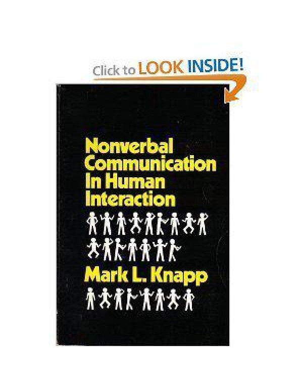 Nonverbal communication in human interaction