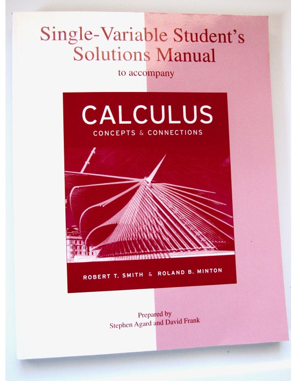 Single-Variable Student's Solutions Manual for use...