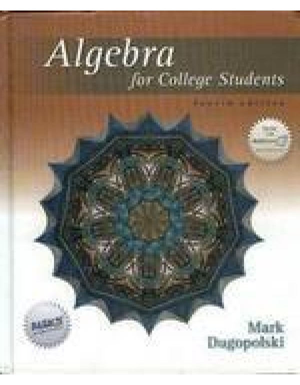 Algebra For College Students