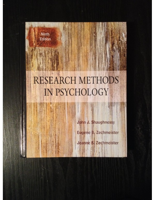 Research Methods In Psychology, 9th Edition