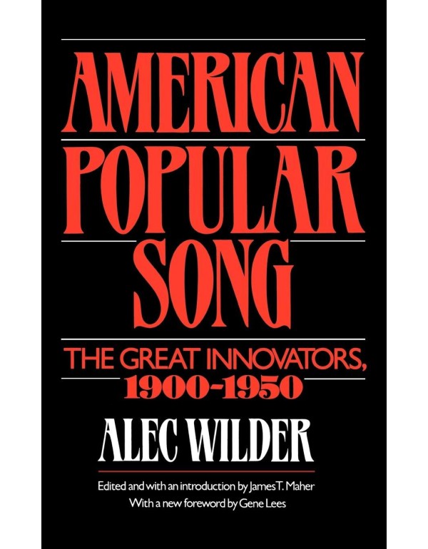 American Popular Song: The Great Innovators, 1900-...