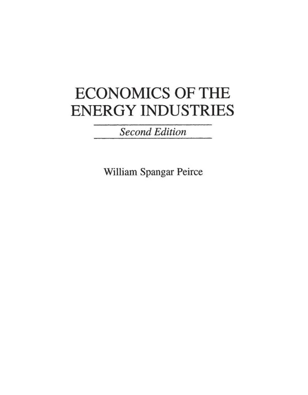 Economics of the Energy Industries