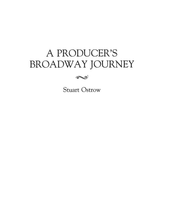 A Producer's Broadway Journey