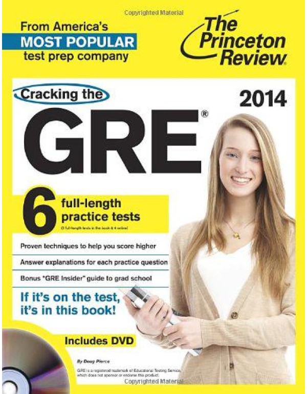 Cracking the GRE with 6 Practice Tests & DVD, 2014...