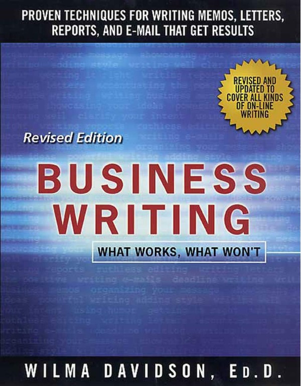 Business Writing: What Works, What Won't