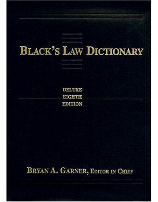 Black's Law Dictionary: Deluxe Thumb-Index (Legal ...