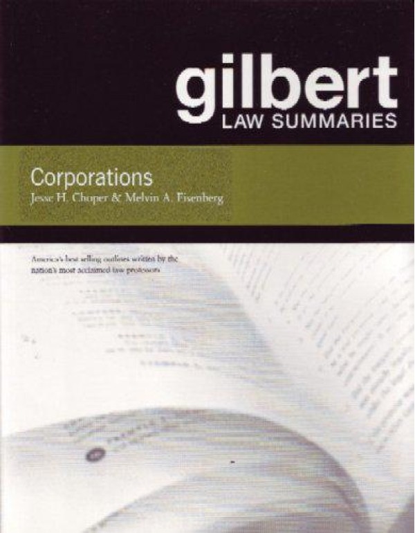 Gilbert Law Summaries on Corporations