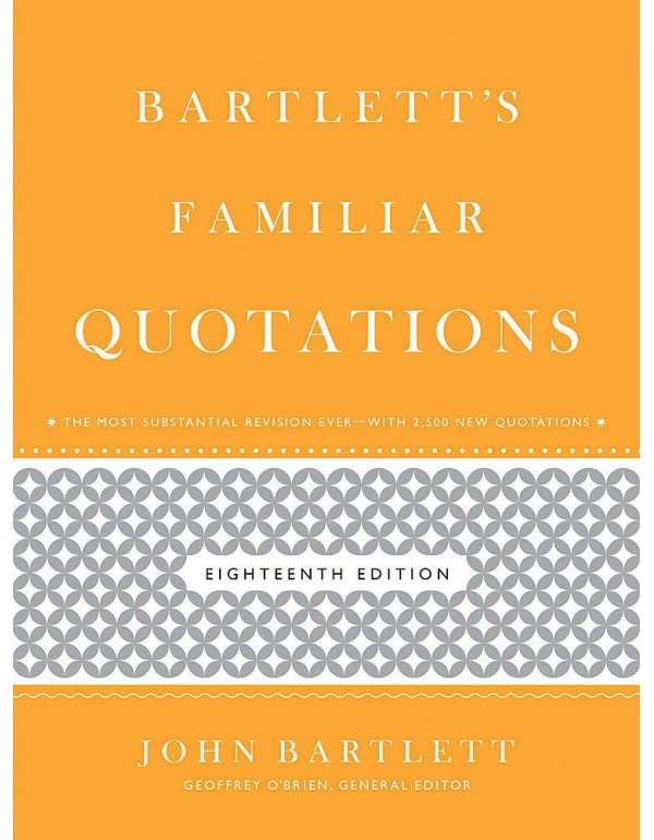 Bartlett's Familiar Quotations