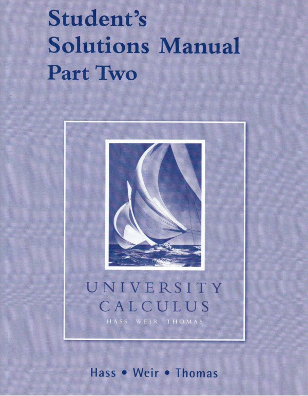 Student Solutions Manual Part 2 for University Cal...