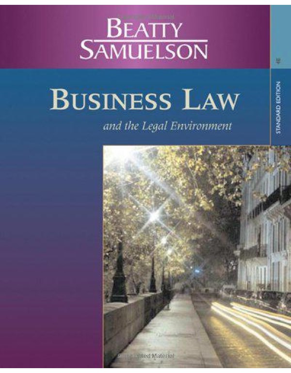 Business Law and the Legal Environment, Standard E...