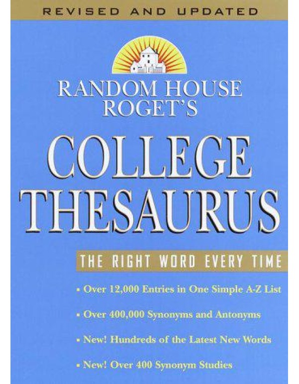 Random House Roget's College Thesaurus: Revised Ed...