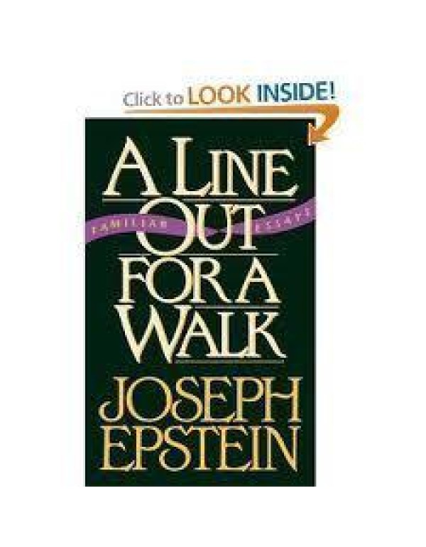 A Line Out for a Walk: Familiar Essays