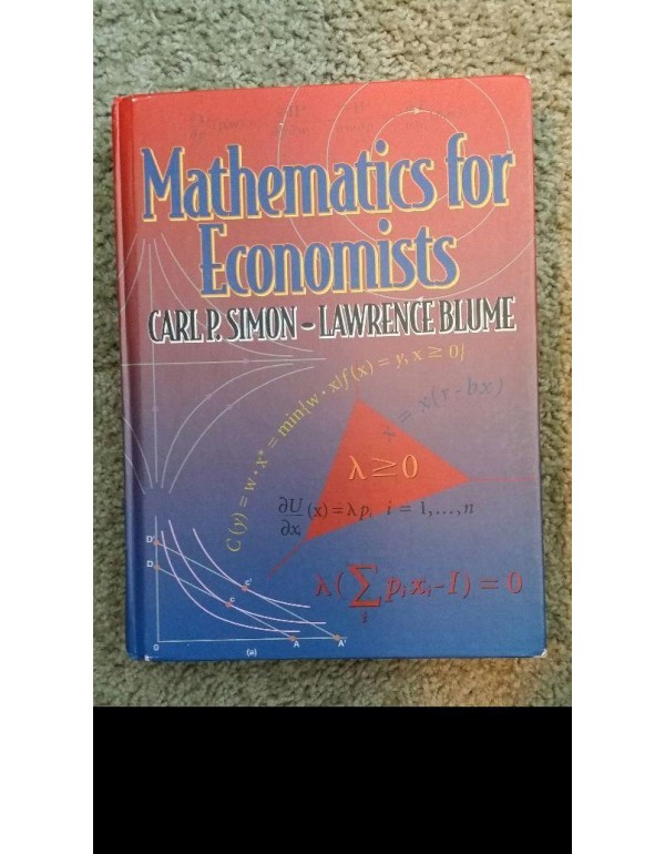 Mathematics for Economists