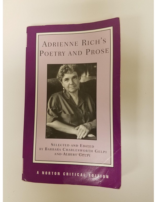 Adrienne Rich's Poetry and Prose (Norton Critical ...