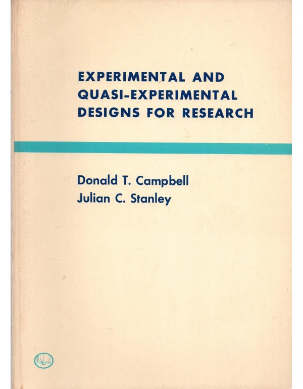 Experimental and Quasi-Experimental Designs for Re...