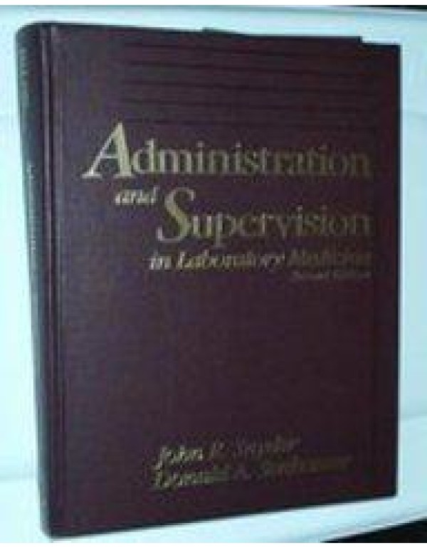 Administration and Supervision in Laboratory Medic...