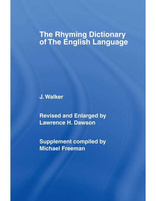 Walker's Rhyming Dictionary of the English Languag...