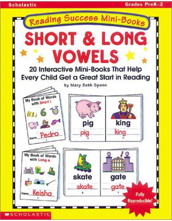 Short & Long Vowels: Twenty Interactive Mini-Books...