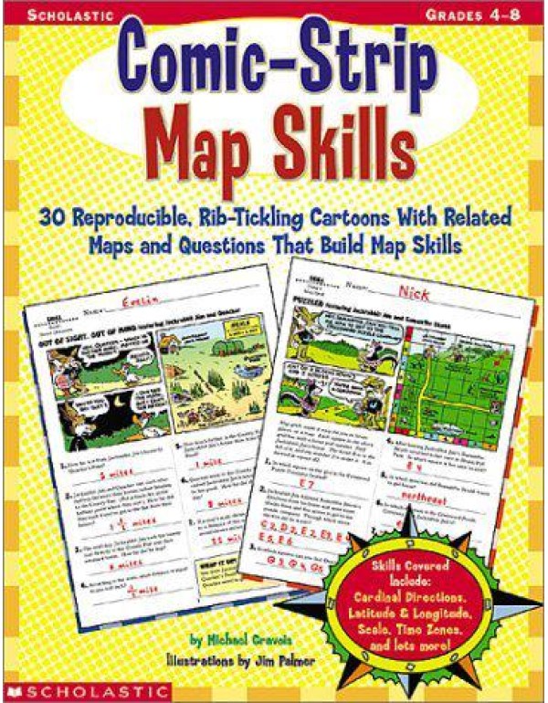 Comic-Strip Map Skills, Grades 4-8