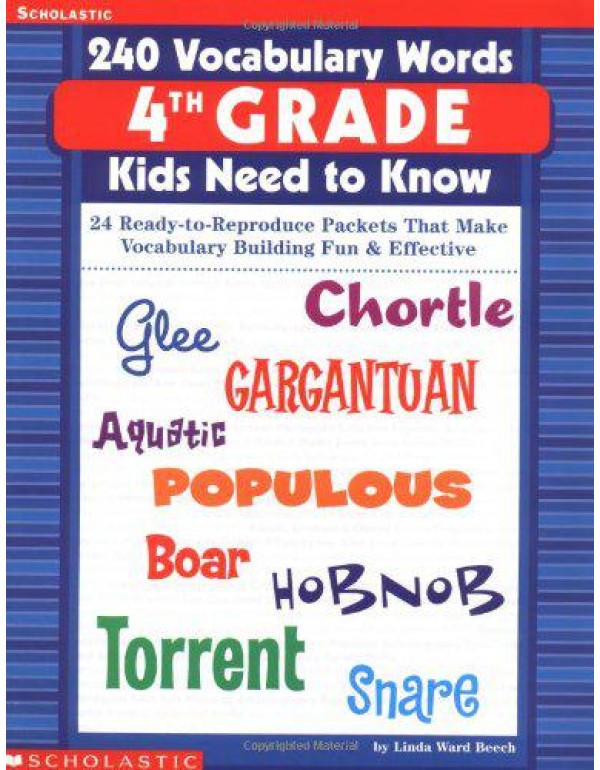 240 Vocabulary Words 4th Grade Kids Need To Know: ...