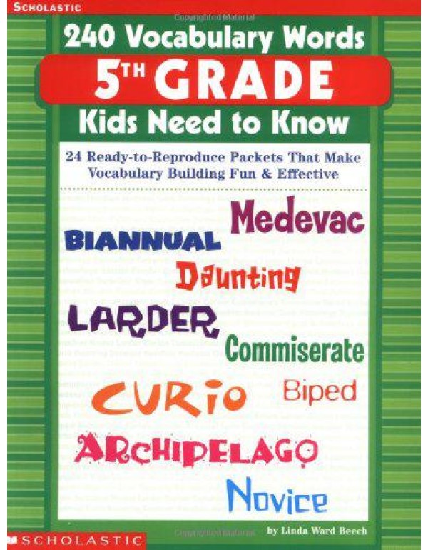 240 Vocabulary Words 5th Grade Kids Need To Know: ...