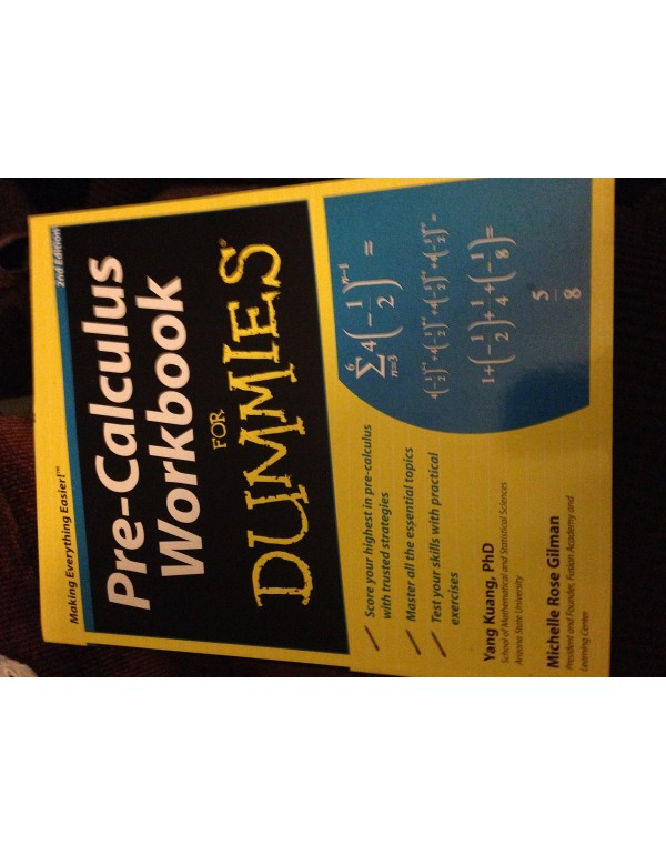 Pre-Calculus Workbook For Dummies