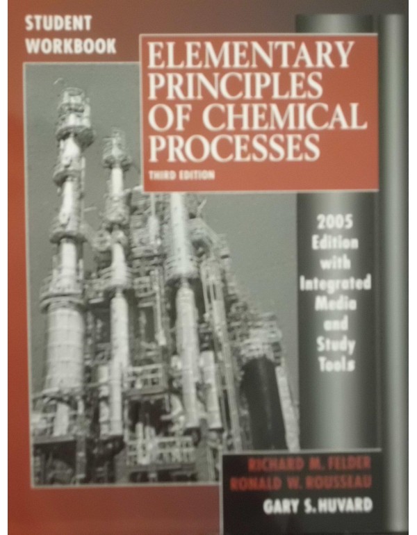 Elementary Principles Of Chemical Processes