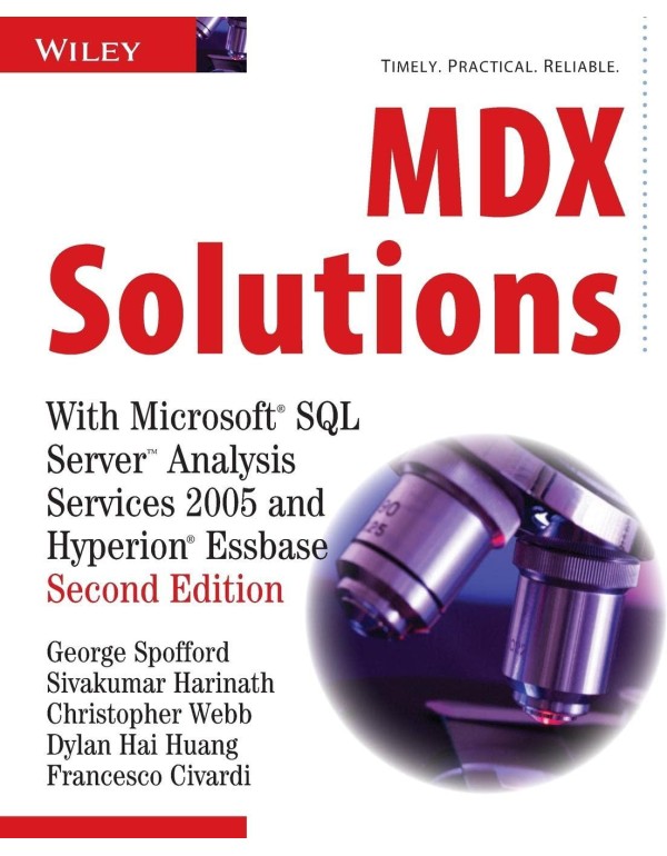 MDX Solutions: With Microsoft SQL Server Analysis ...