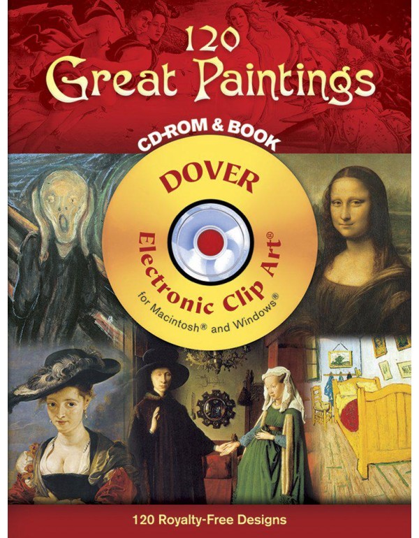 120 Great Paintings CD-ROM and Book (Dover Electro...