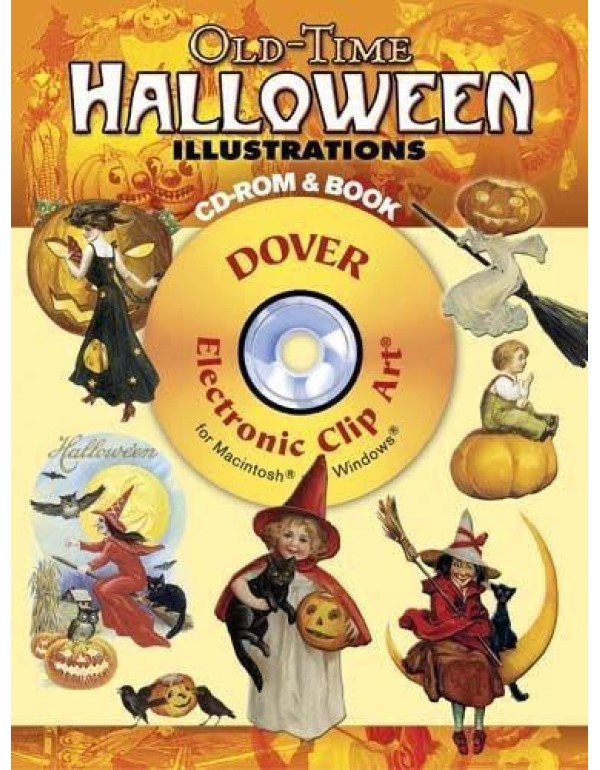 Old-Time Halloween Illustrations CD-ROM and Book (...