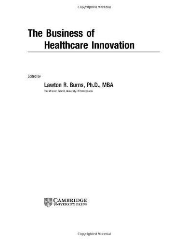 The Business of Healthcare Innovation