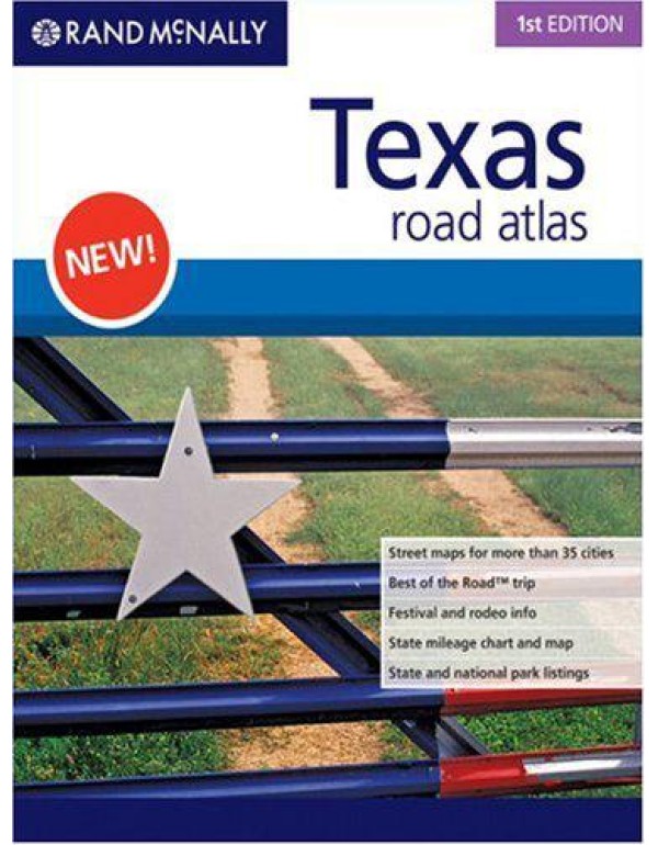 Rand McNally 1st Edition Texas road atlas