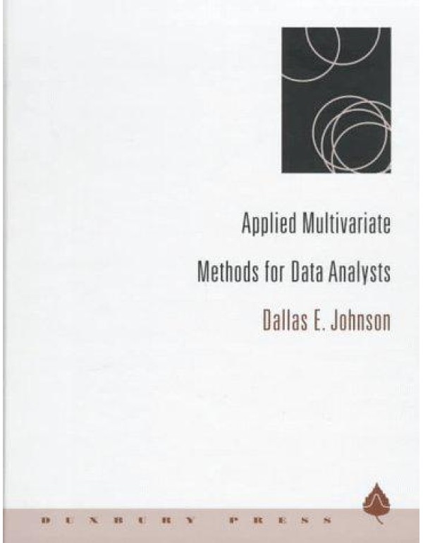 Applied Multivariate Methods for Data Analysts