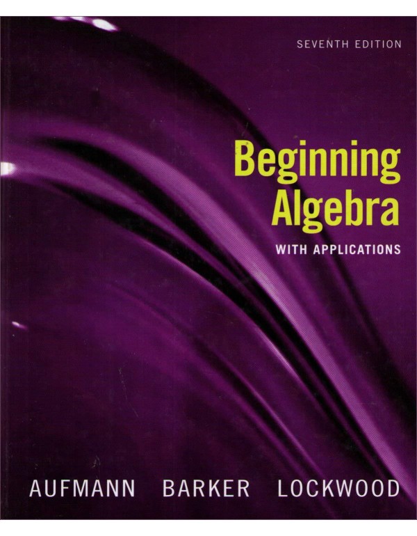 Beginning Algebra with Applications