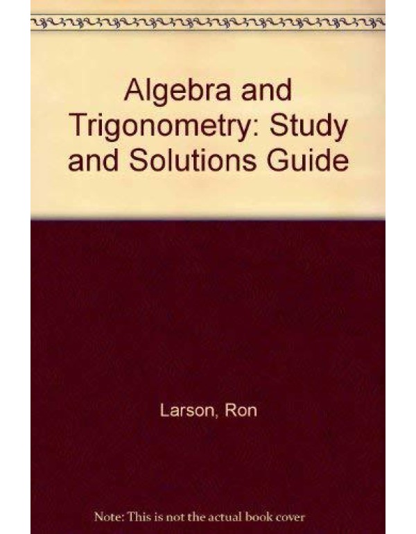 Algebra and Trigonometry/Study and Solution Guide