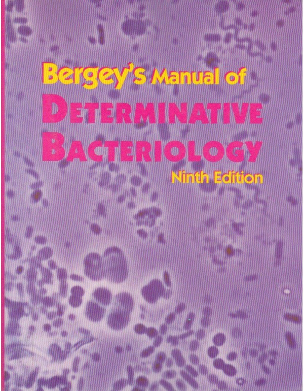 Bergey's Manual of Determinative Bacteriology