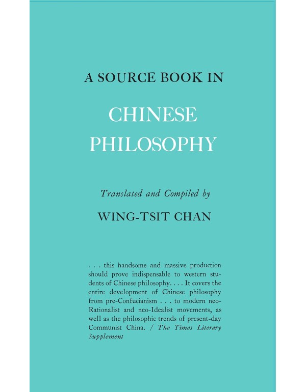 A Source Book in Chinese Philosophy