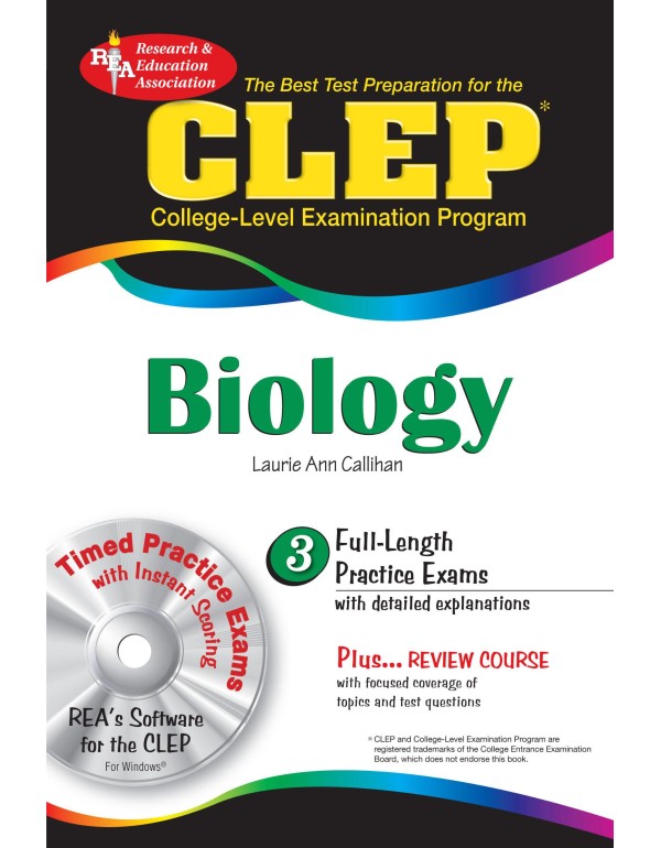 CLEP Biology (REA) with CD-ROM - The Best Test Pre...