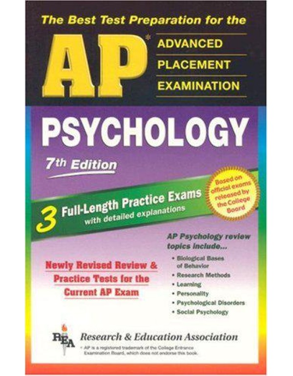 AP Psychology 7th Edition (REA) - The Best Test Pr...