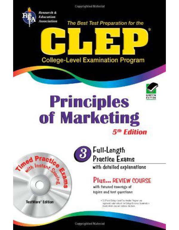 CLEP Principles of Marketing w/ CD-ROM (CLEP Test ...