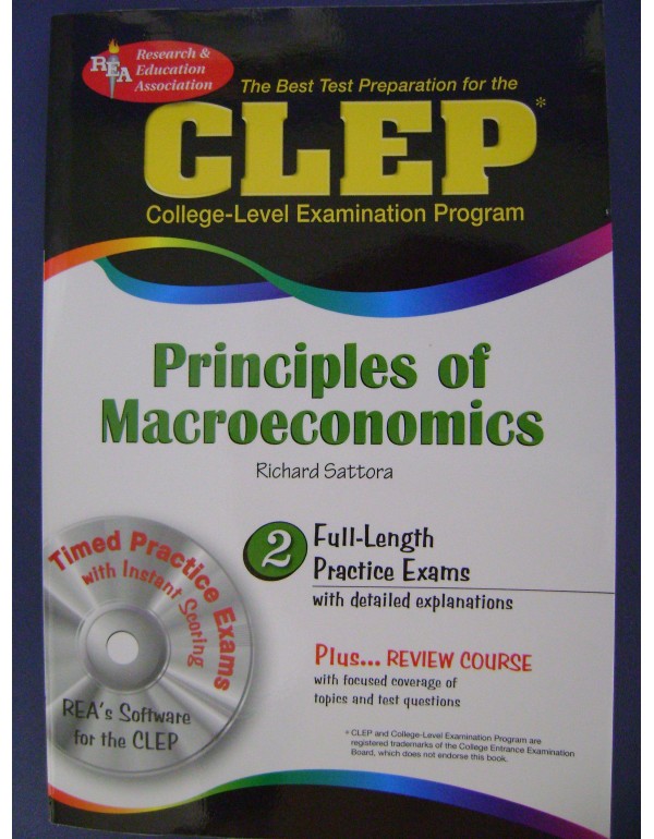 CLEP Principles of Macroeconomics w/CD-ROM (CLEP T...