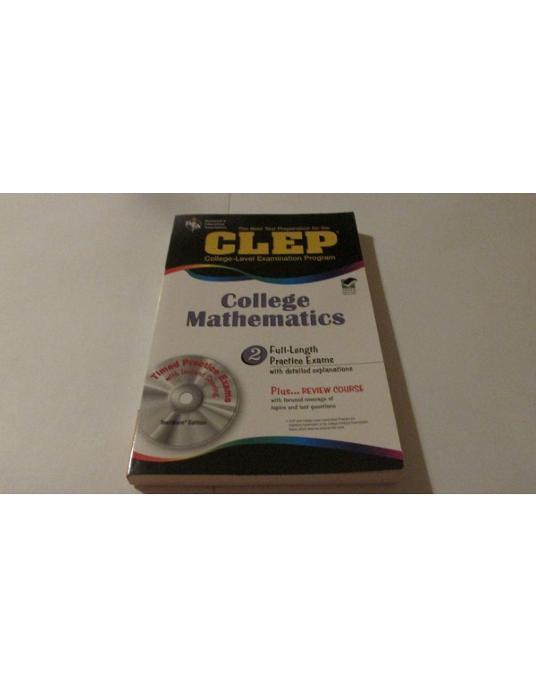 CLEP College Mathematics w/CD-ROM (CLEP Test Prepa...