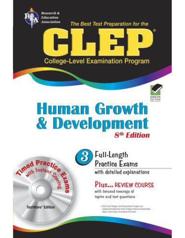 CLEP Human Growth and Development 8th Ed. (CLEP Te...