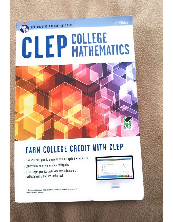 CLEP® College Mathematics Book + Online (CLEP Tes...