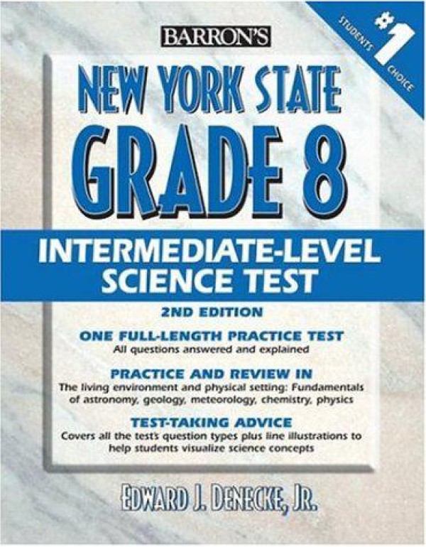 Barron's New York State Grade 8 Intermediate Level...