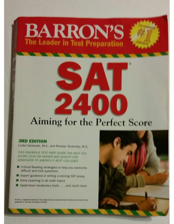 Barron's SAT 2400: Aiming for the Perfect Score (B...