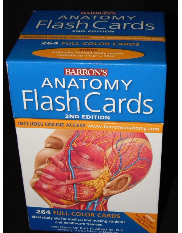 Barron's Anatomy Flash Cards, 2nd Edition