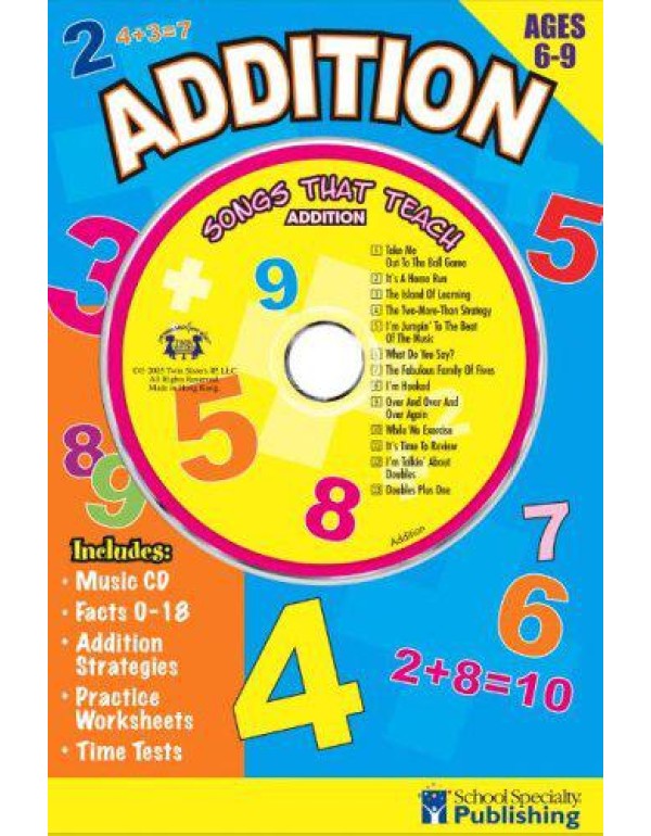 Addition Sing Along Activity Book with CD: Songs T...