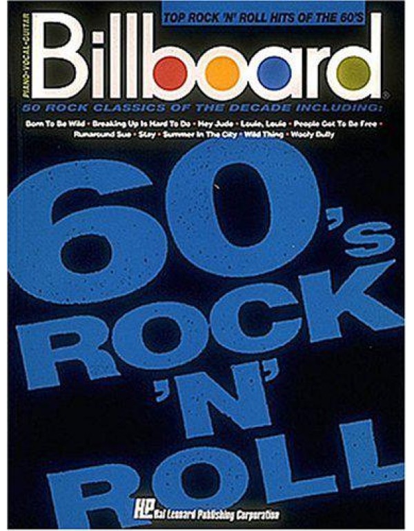 Billboard Top Rock 'n' Roll Hits Of The 60's (Pian...